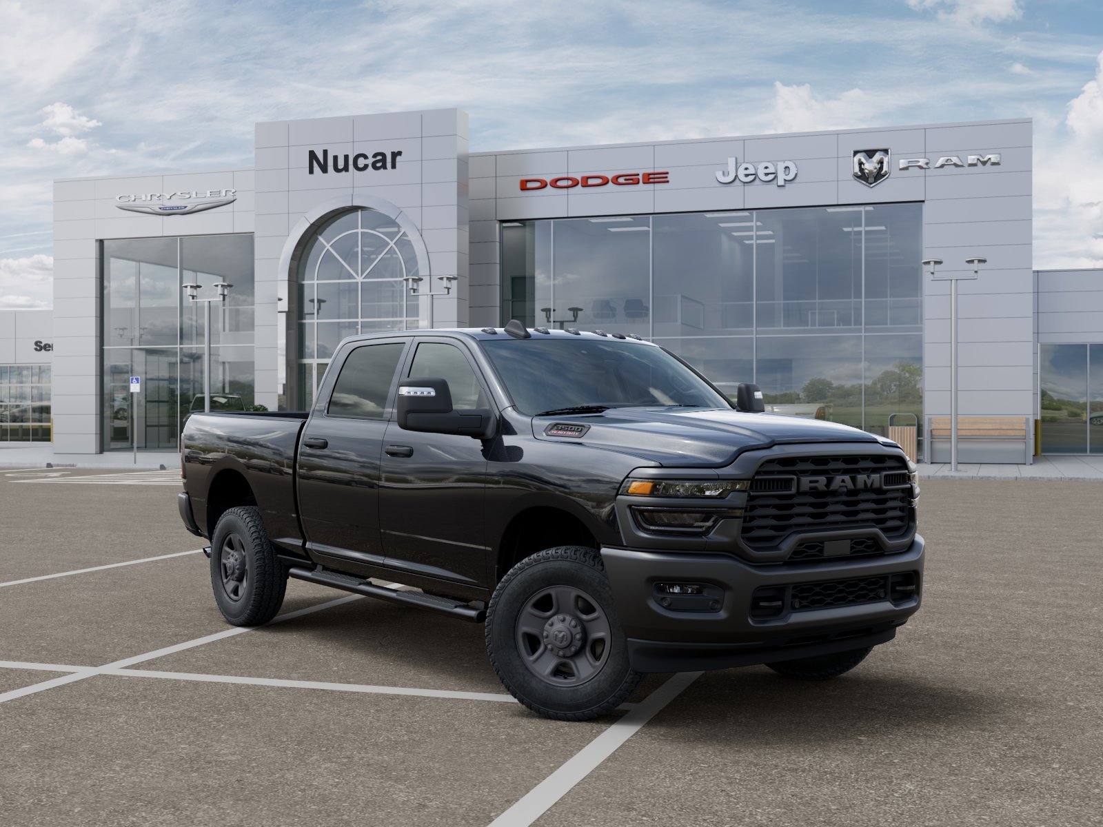 New 2026 Diamond Black Crystal Pearl-Coat Exterior Paint RAM Tradesman image 19