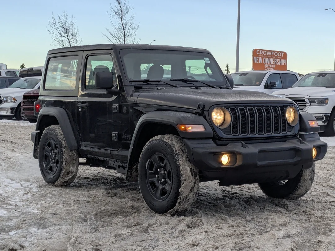New 2026 Black Jeep Sport - - 4x4 - 2.0L Turbo Engine - 12.3 Uconnect 5 Display - Black Freedom Hardtop & More! image 2