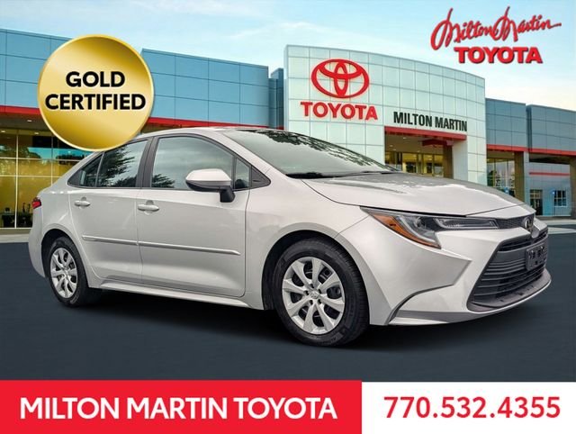Certified Used 2024 Silver Toyota LE image 1