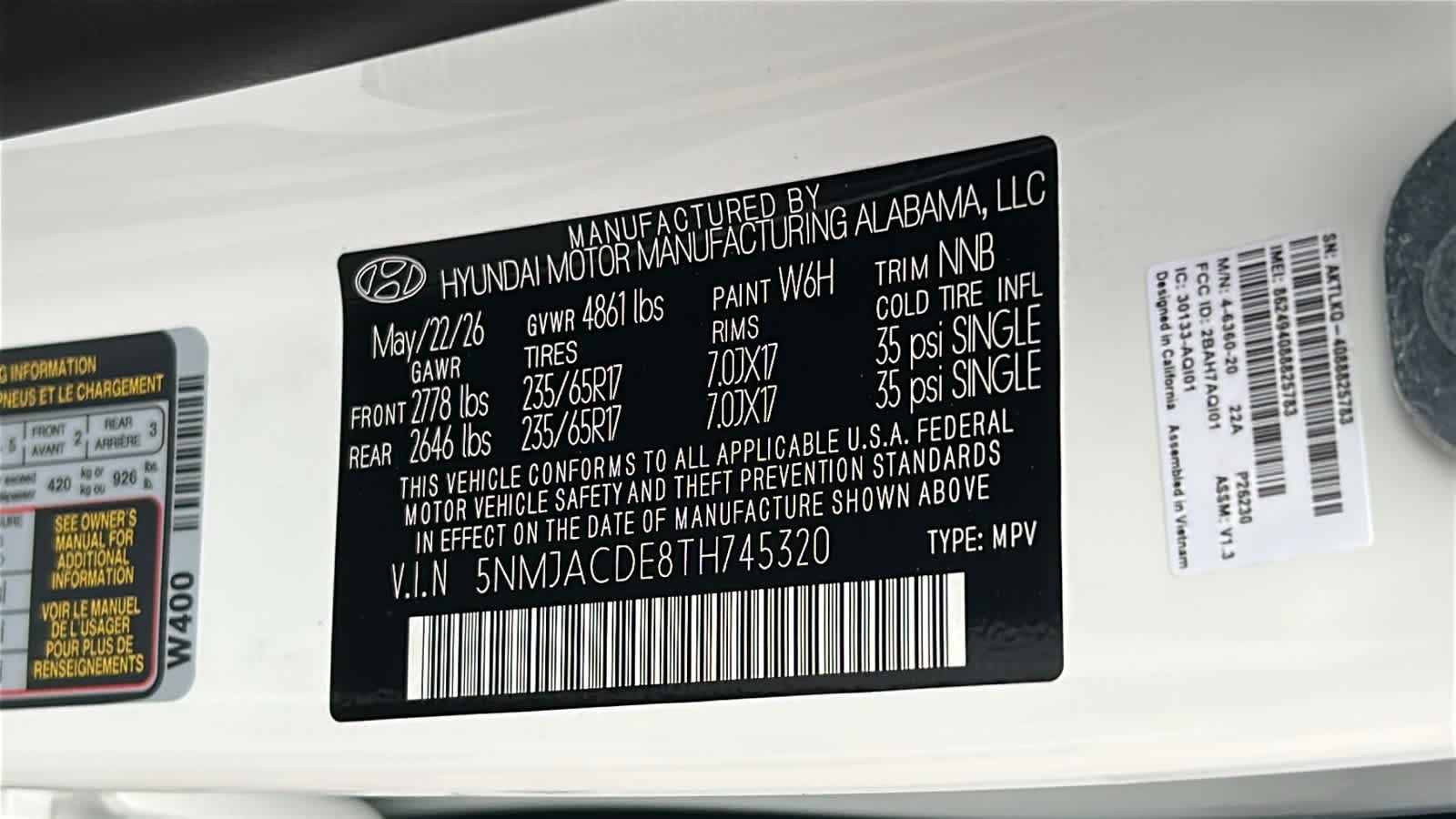 New 2026 Serenity White Pearl Hyundai SE AWD image 30