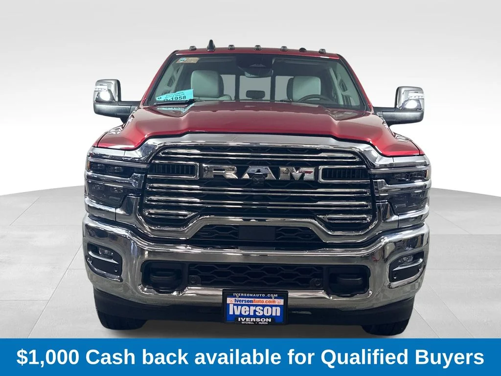 New 2026 Molten Red Pearl-Coat Exterior Paint RAM Laramie image 2