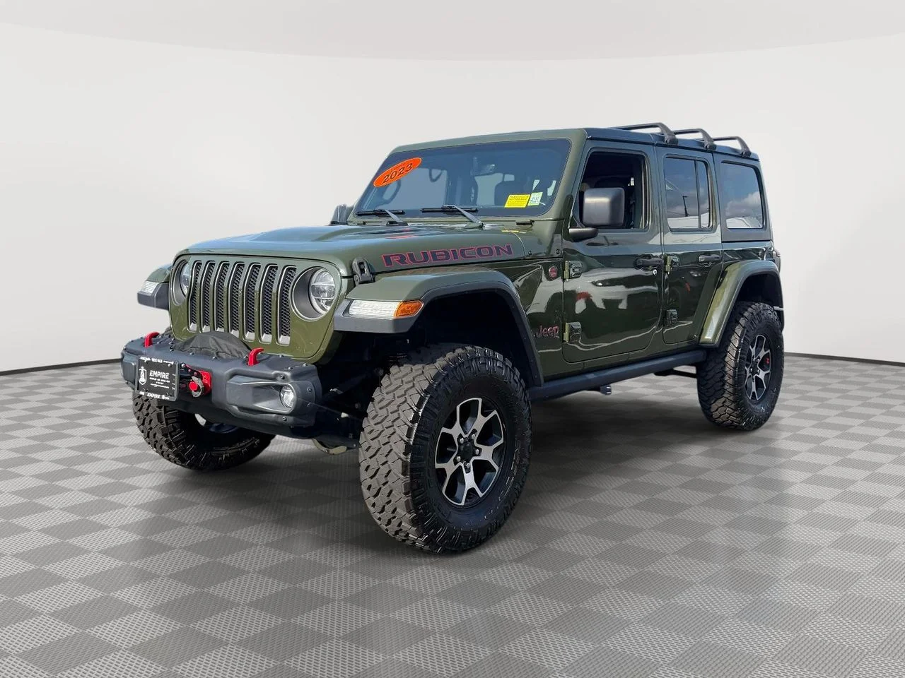 Used 2021 Sarge Green Clearcoat Jeep Rubicon 4x4 image 3