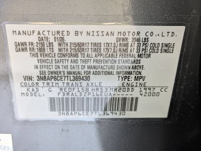 Used 2026 Gun Metallic Nissan SV image 28