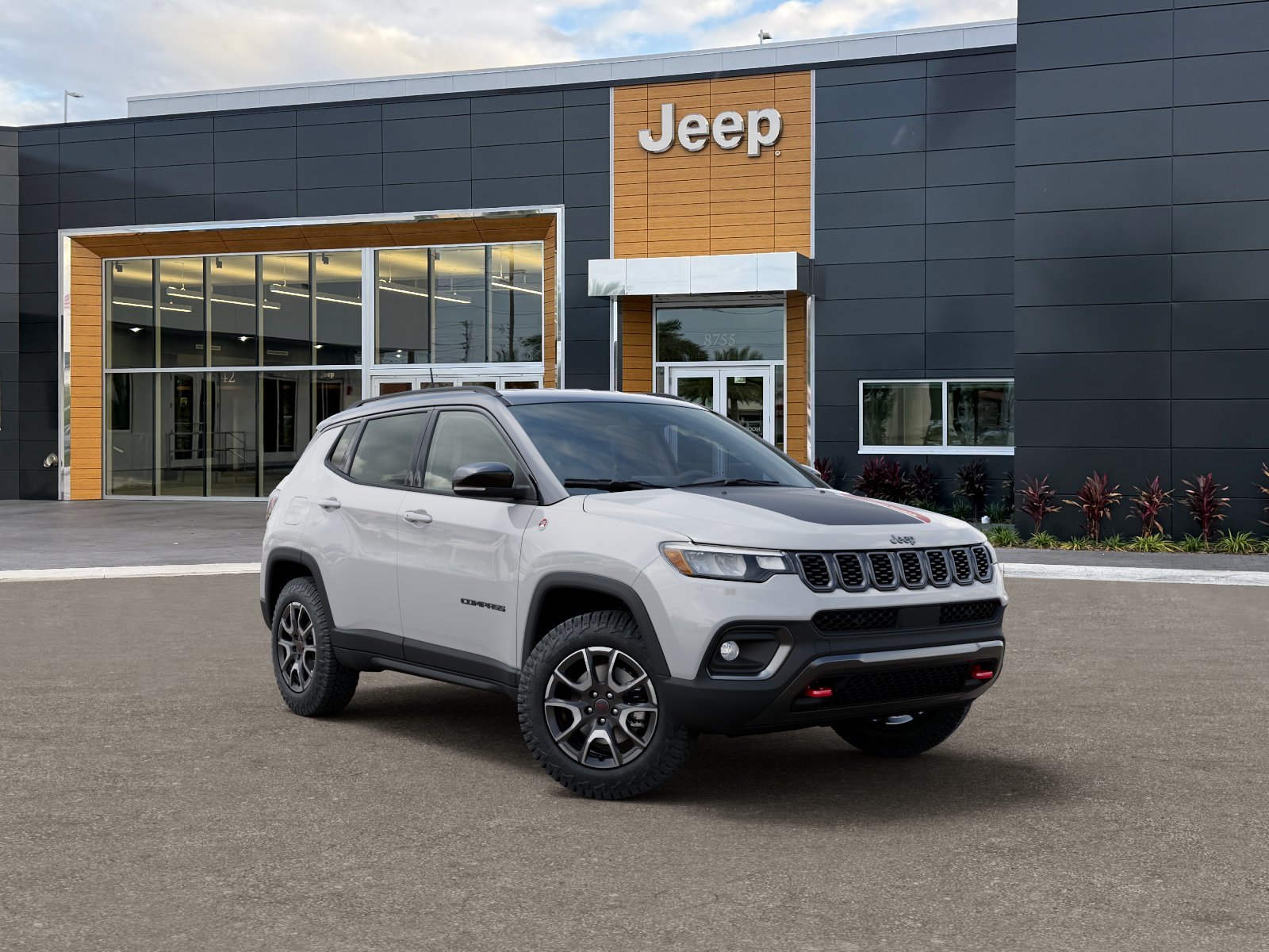 New 2026 Bright White Clear-Coat Exterior Paint Jeep Trailhawk image 37