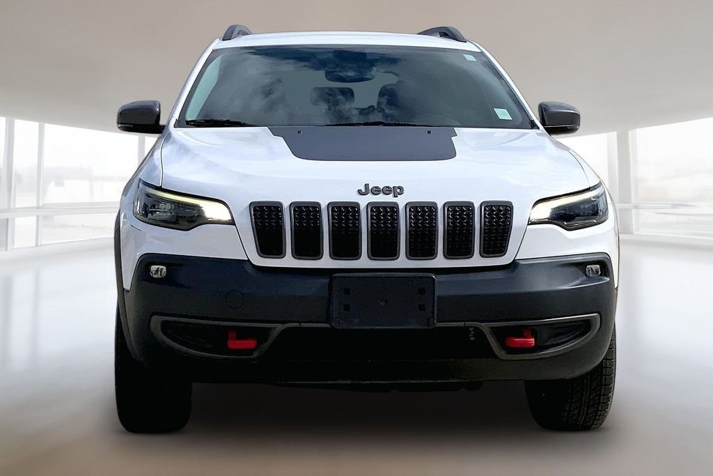 Used 2020 Bright White Clearcoat Jeep Trailhawk image 3