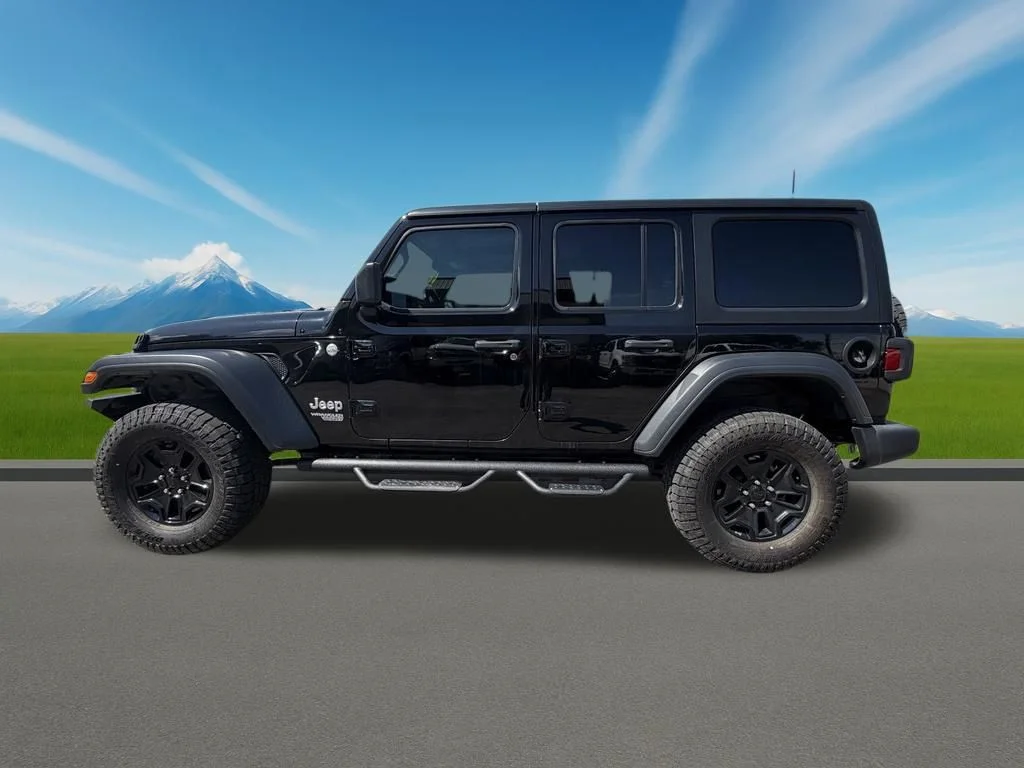 Used 2020 Black Jeep Unlimited Sport S image 2