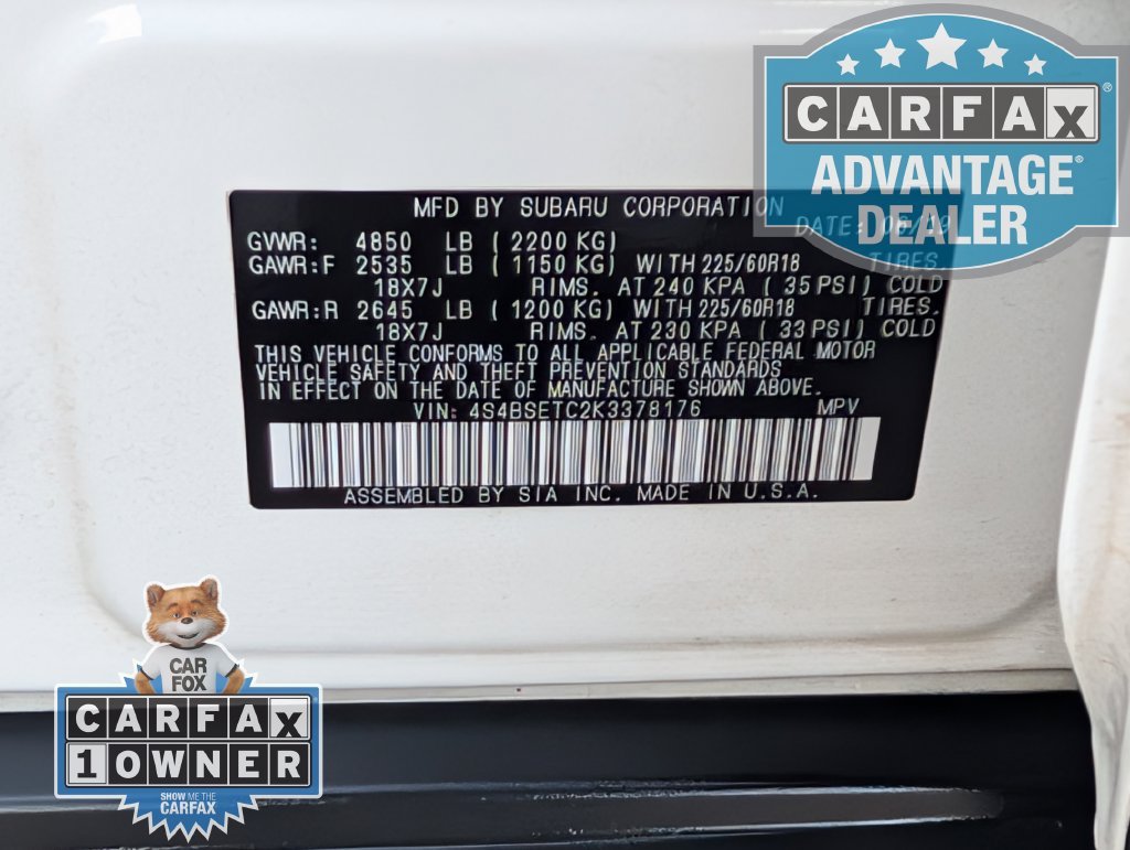 Used 2019 White Subaru 3.6R Touring image 37