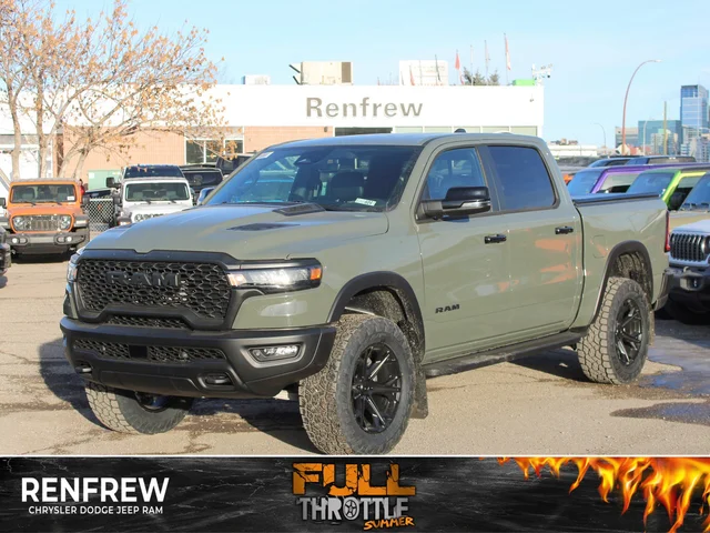 2026 RAM 1500 Rebel*, 3.5 Inch Lift, 35 Inch Tires, Off-Road Running Boards, Trigger Industries