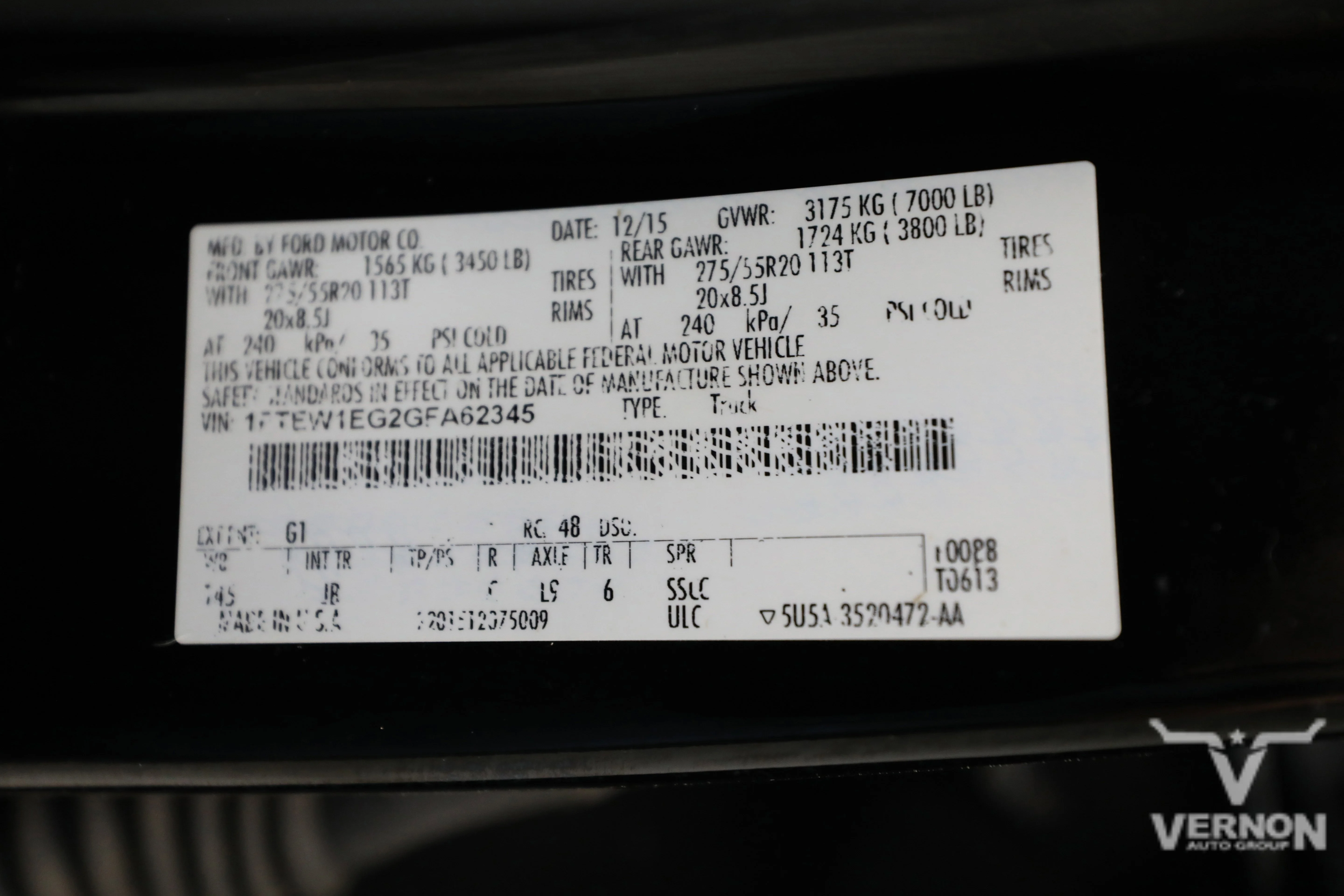 Pre-Owned 2016 Ford F-150 XLT Crew Cab 4x4 Fx4