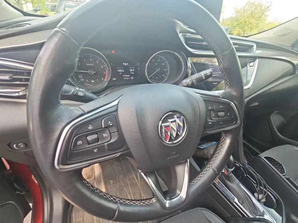 Used 2021 Chili Red Metallic Buick Preferred image 8