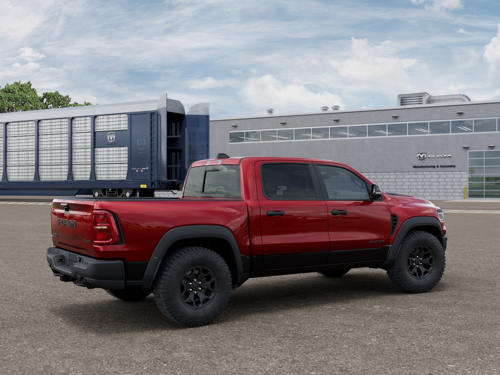 New 2026 Molten Red Pearl-Coat Exterior Paint RAM RHO image 2