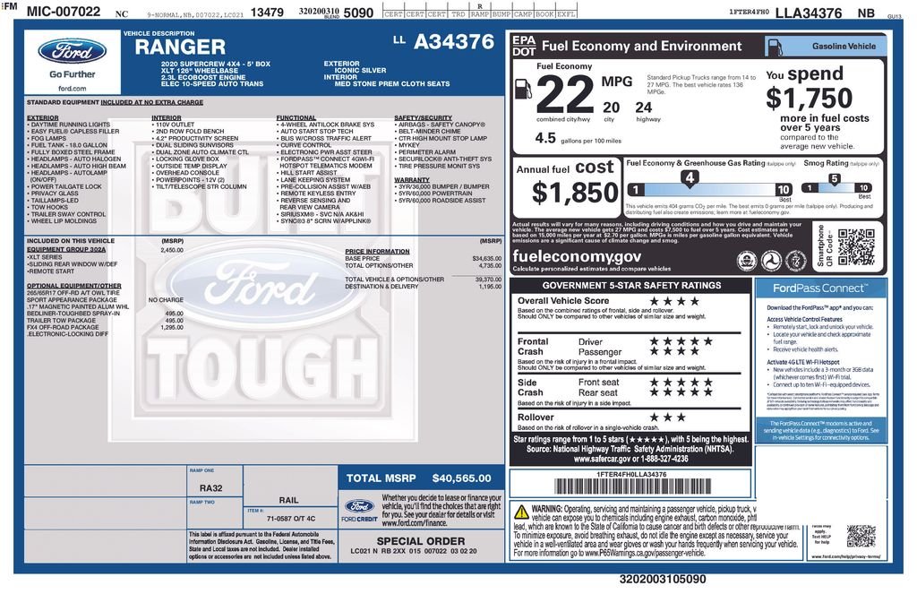 Used 2020 Silver Ford XLT image 22