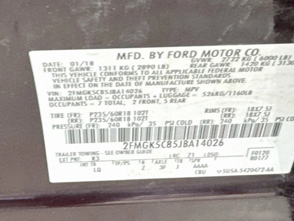 Used 2018 Burgundy Ford SEL image 42