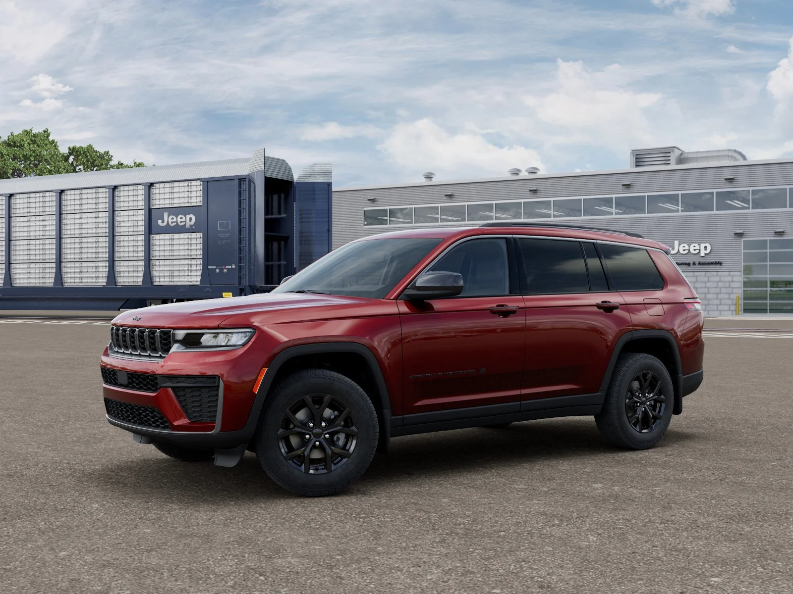 New 2026 Velvet Red Pearl-Coat Exterior Paint Jeep Altitude image 2