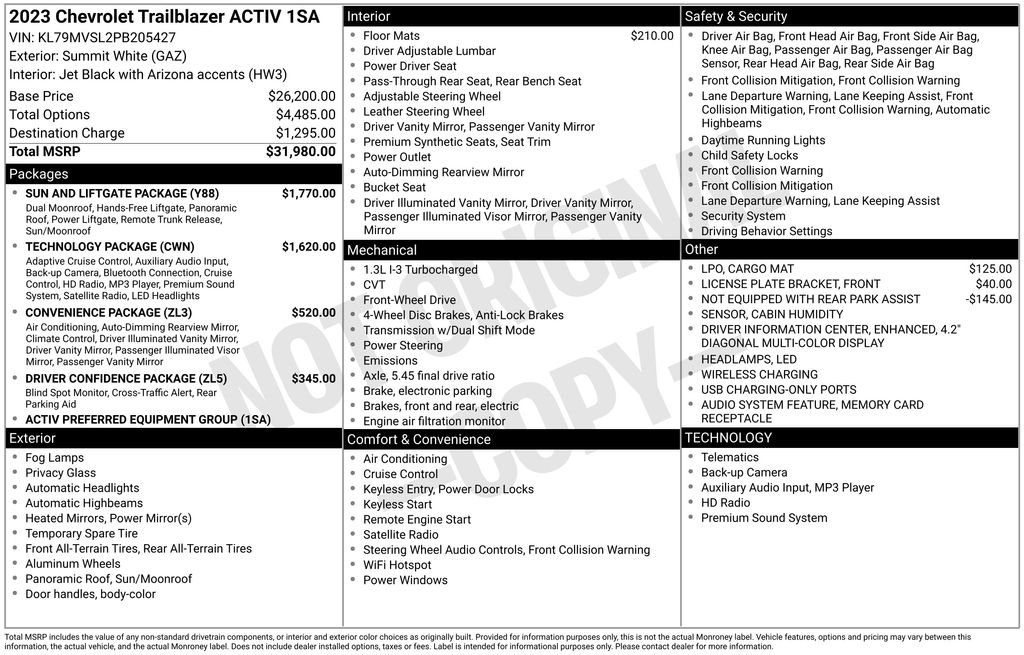 2023 Chevrolet TrailBlazer Activ - Photo 42