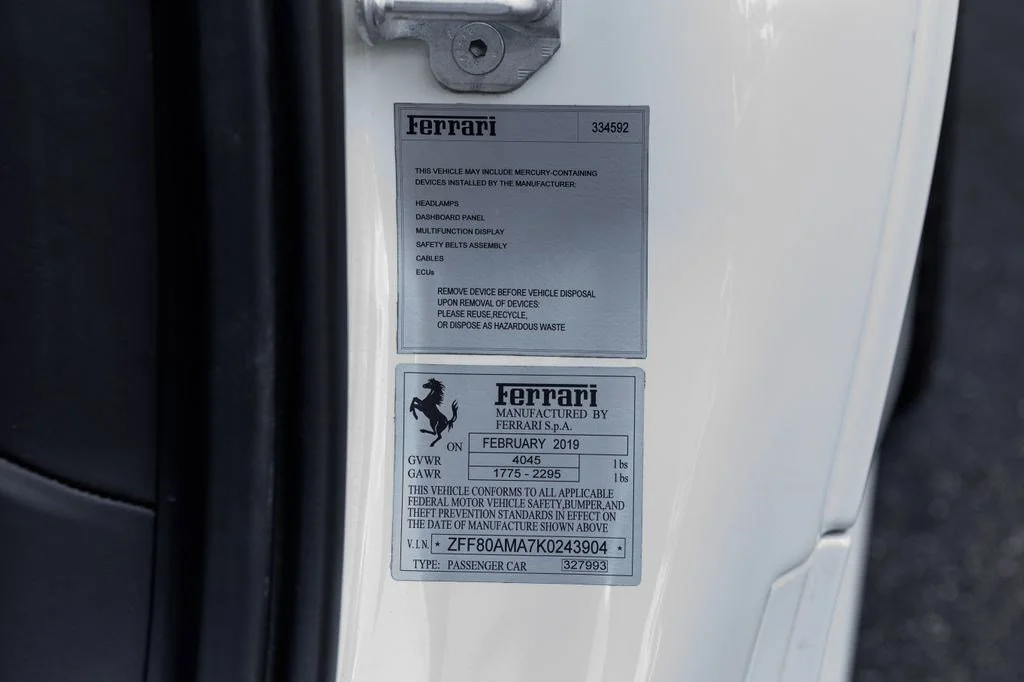 Used 2019 Bianco Avus Ferrari  image 22