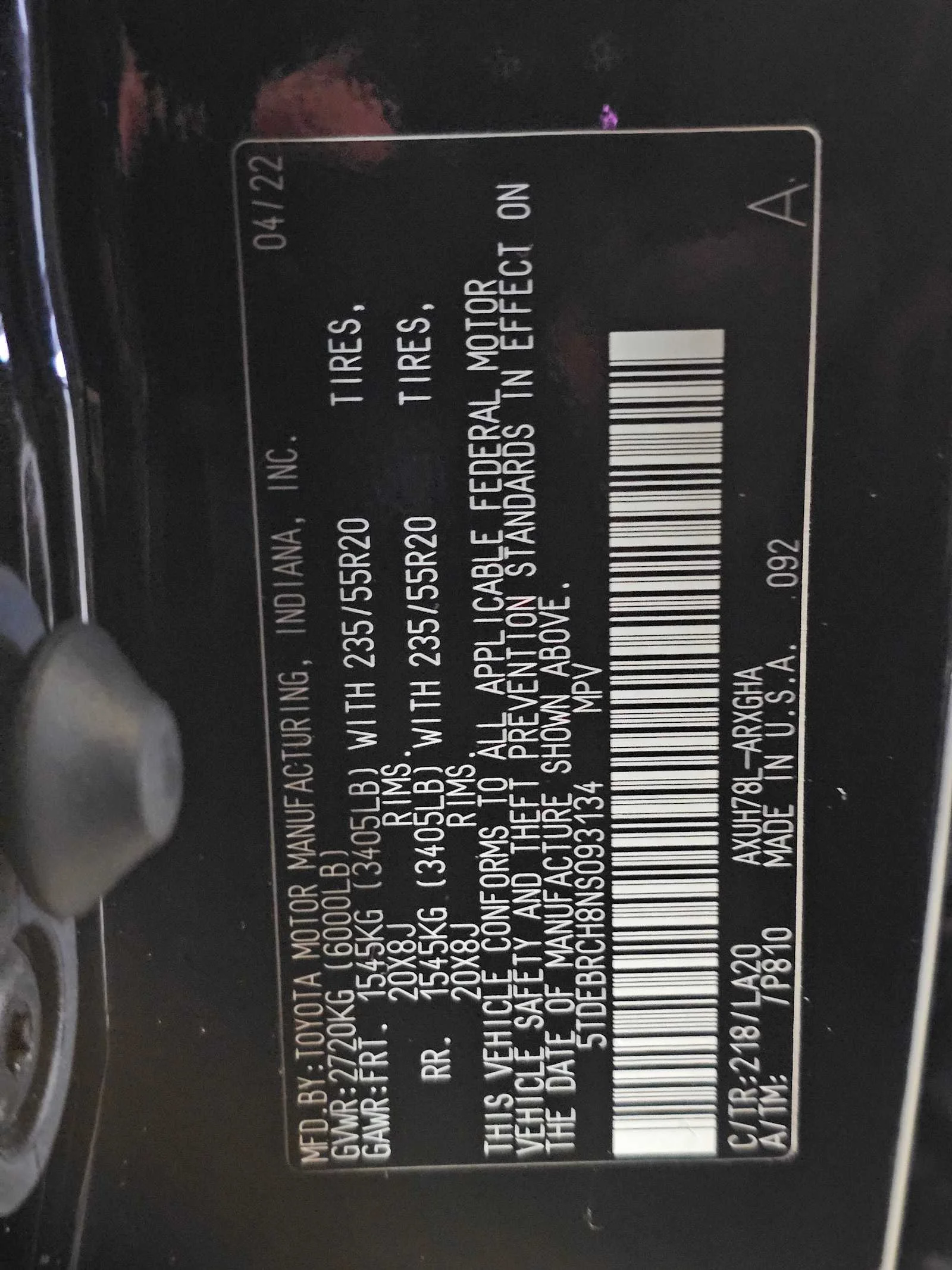 Used 2022 Midnight Black Metallic Toyota Hybrid Platinum image 37