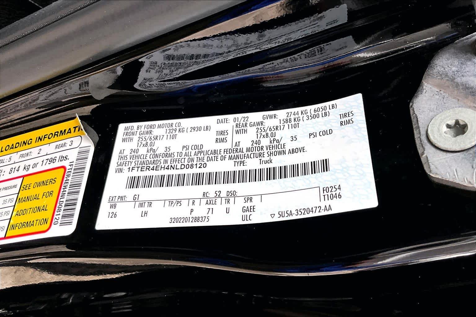 Certified Used 2022 Shadow Black Ford XLT image 34