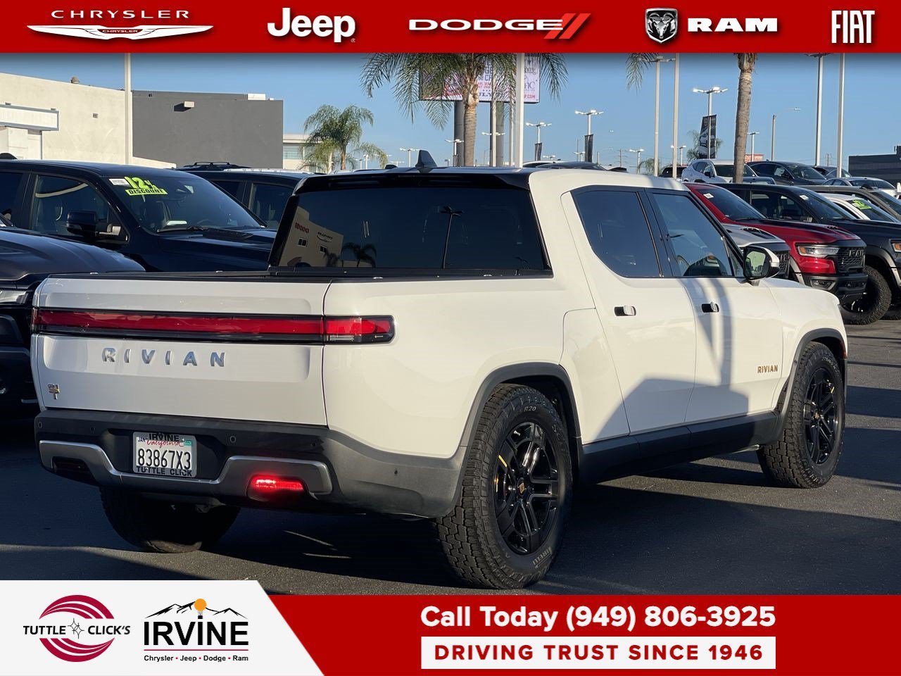 Used 2023 Glacier White Rivian Adventure image 6