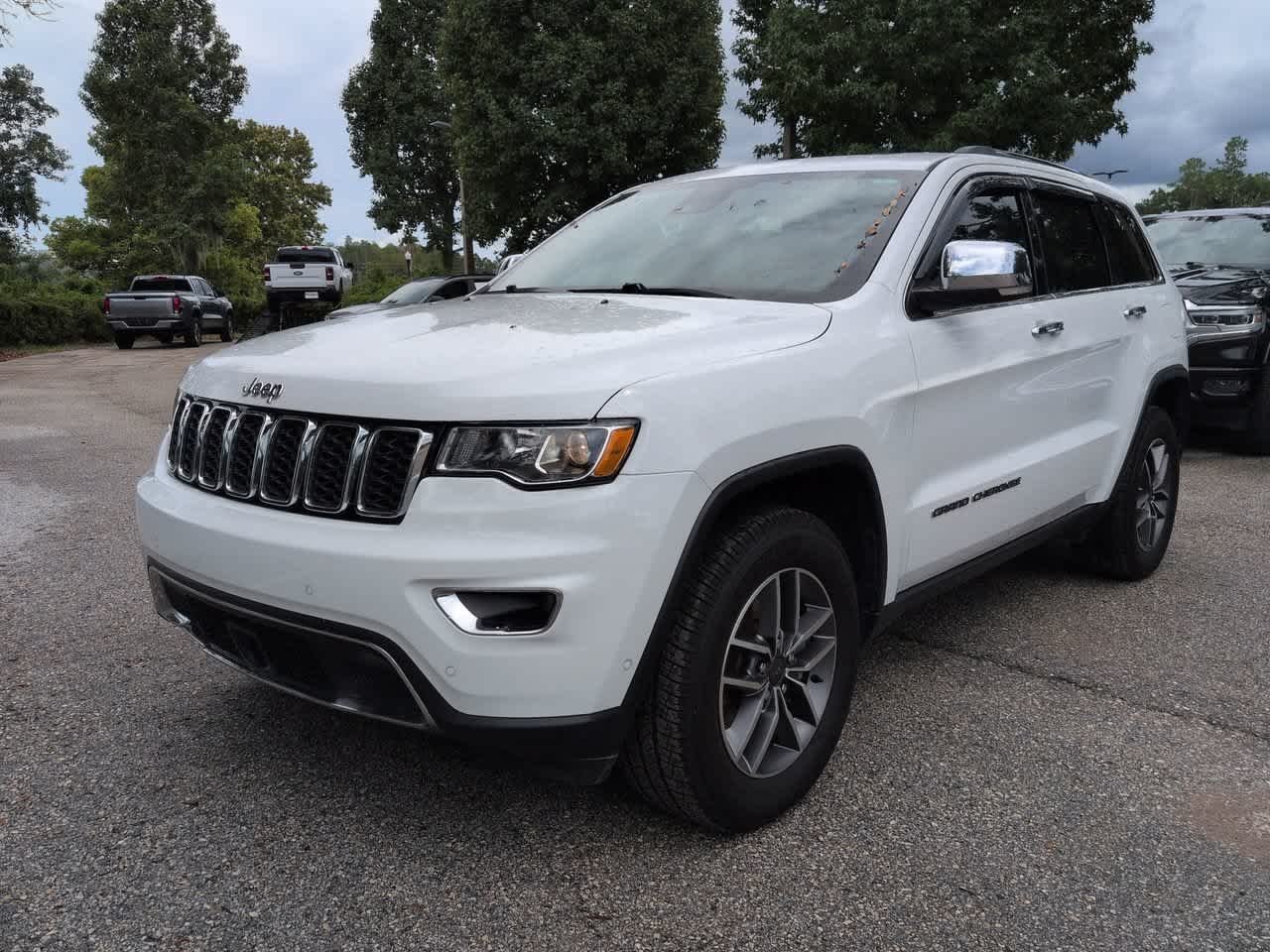 Used 2021 Bright White Clearcoat Jeep Limited image 2
