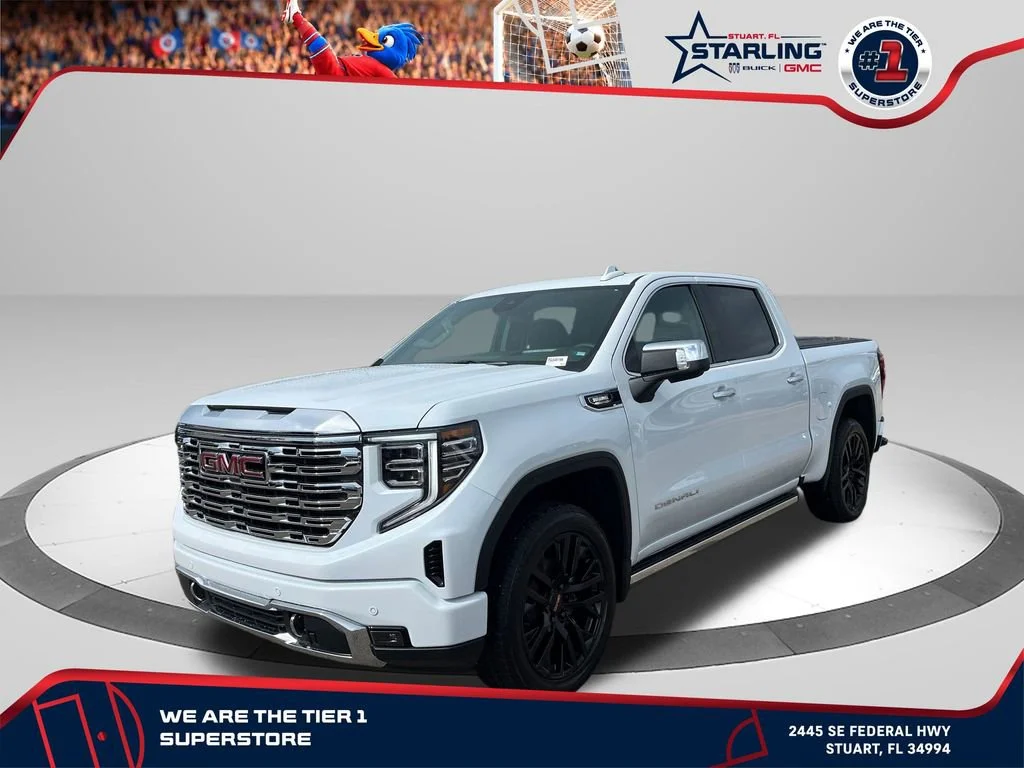 New 2026 Glacier White Tricoat GMC Denali image 1