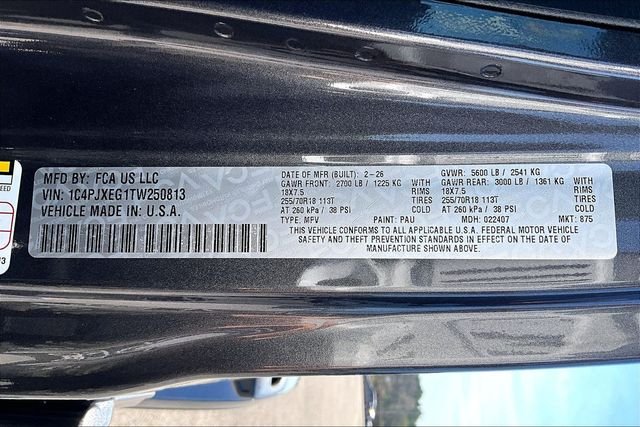 New 2026 Jeep Wrangler Sahara 4D Sport Utility