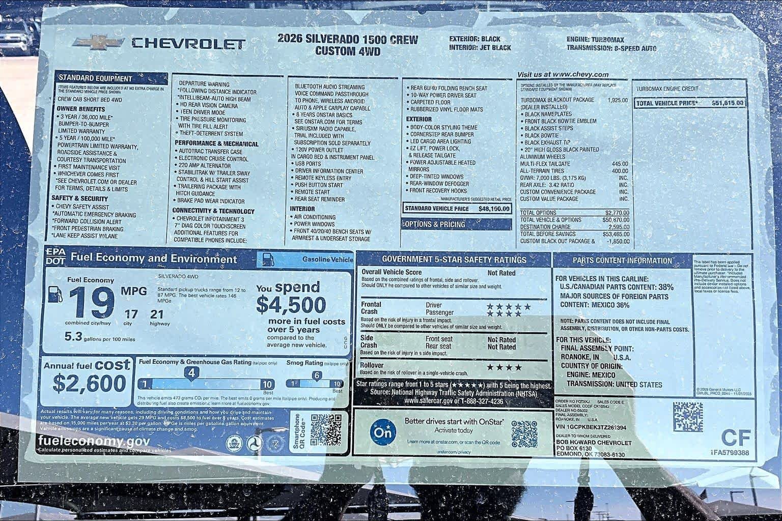 New 2026 Black Chevrolet Custom image 21