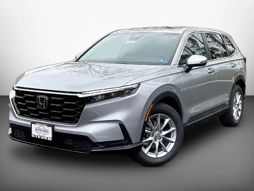 New 2027 Solar Silver Metallic Honda EX AWD image 3
