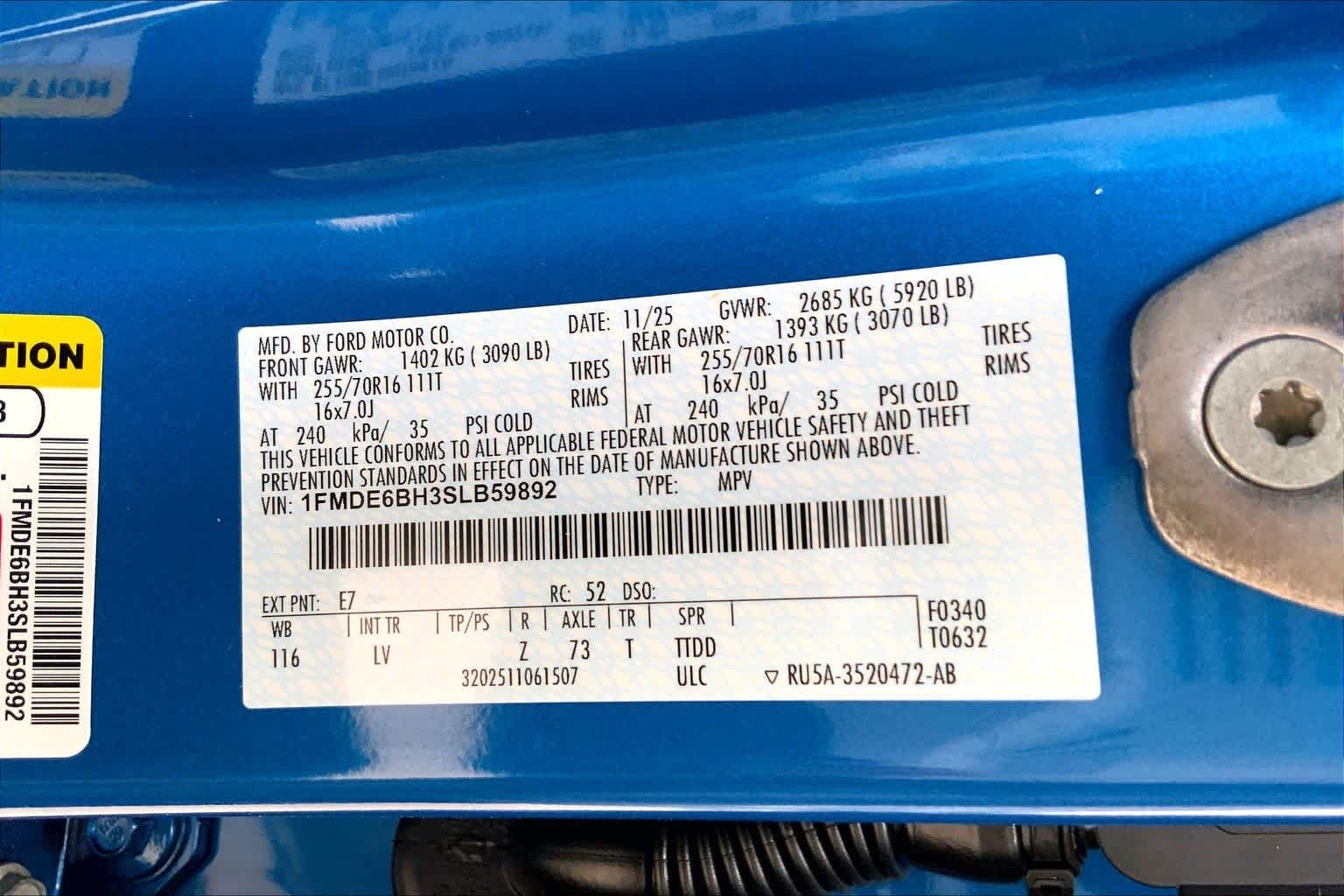 New 2025 Velocity Blue Metallic Ford Base image 18