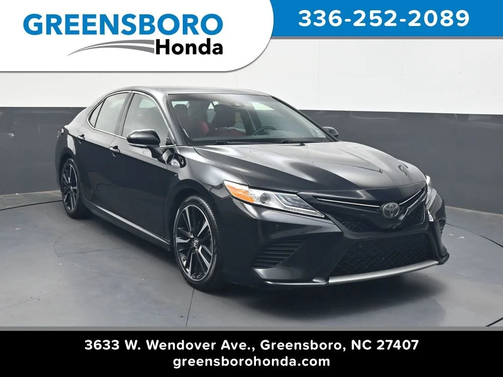 Used 2018 Midnight Black Metallic Toyota XSE image 1