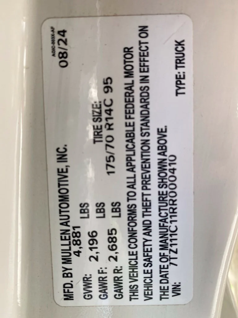 Used 2024 White MULLEN  image 30