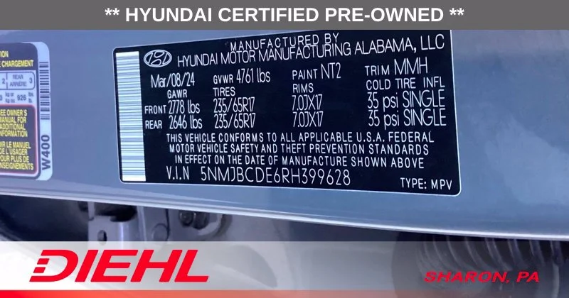 Used 2024 Hampton Gray Hyundai SEL image 9