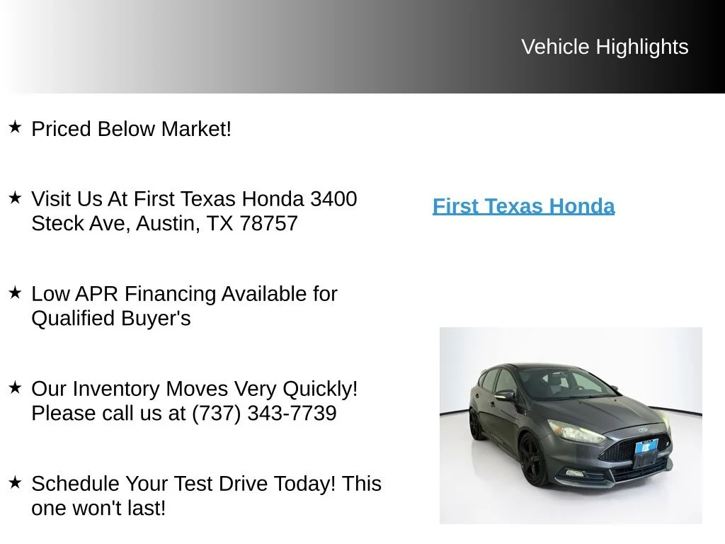 Used 2015 Magnetic Ford ST image 9
