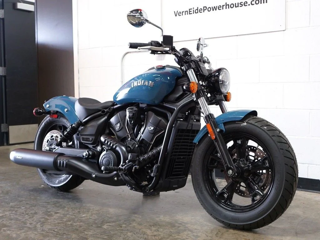New 2026 Indian Motorcycle Scout® Sixty Bobber Limited Storm Blue