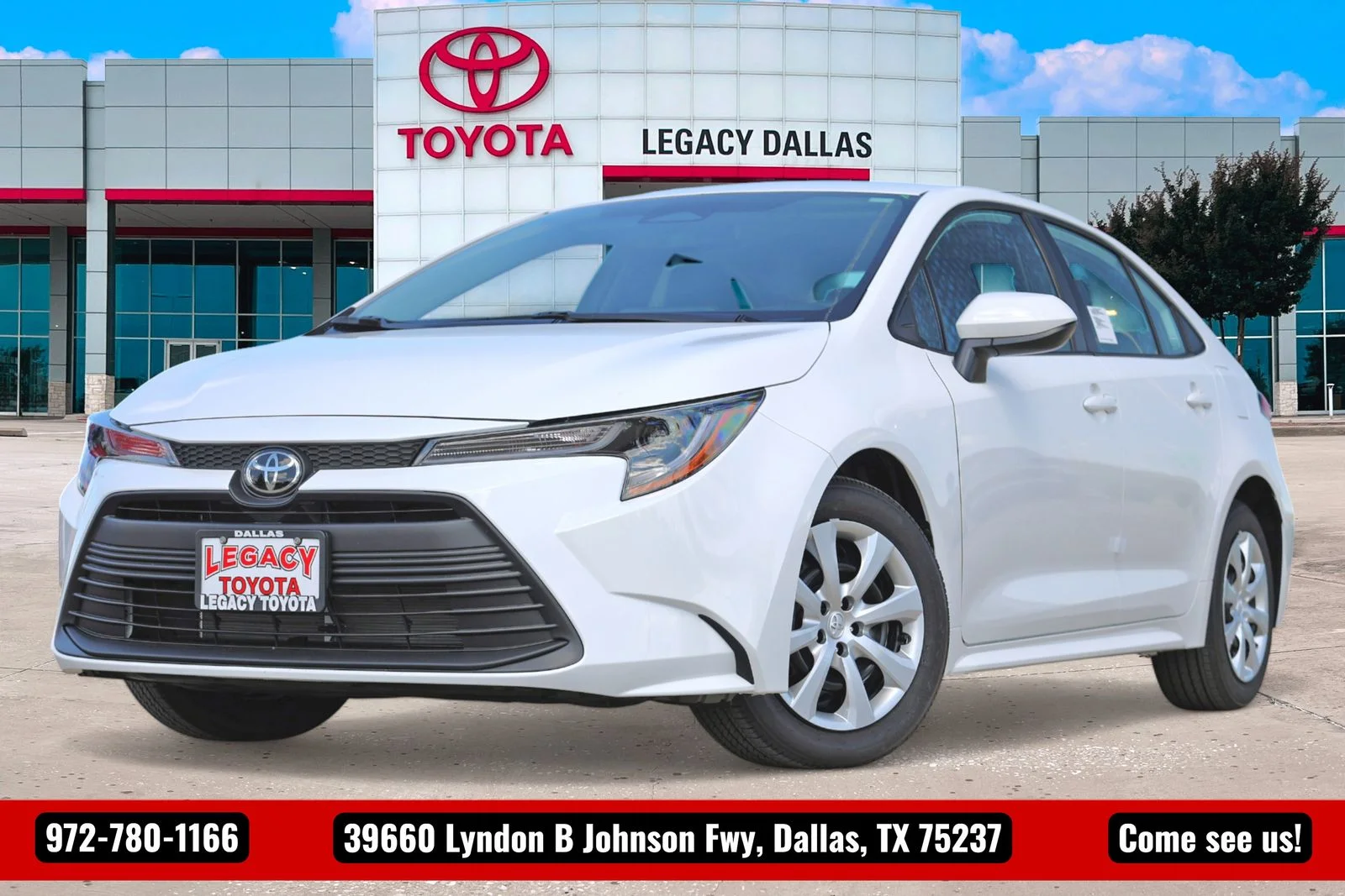 New 2026 White Toyota LE image 1