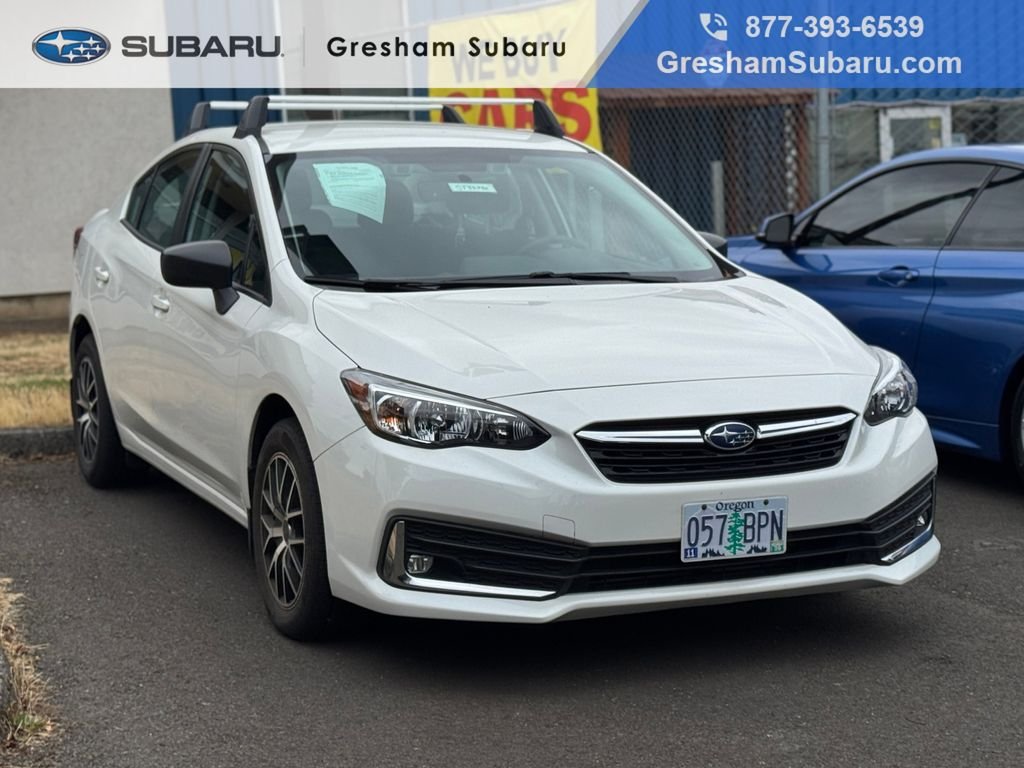 Used 2022 Crystal White Pearl Subaru Base image 1