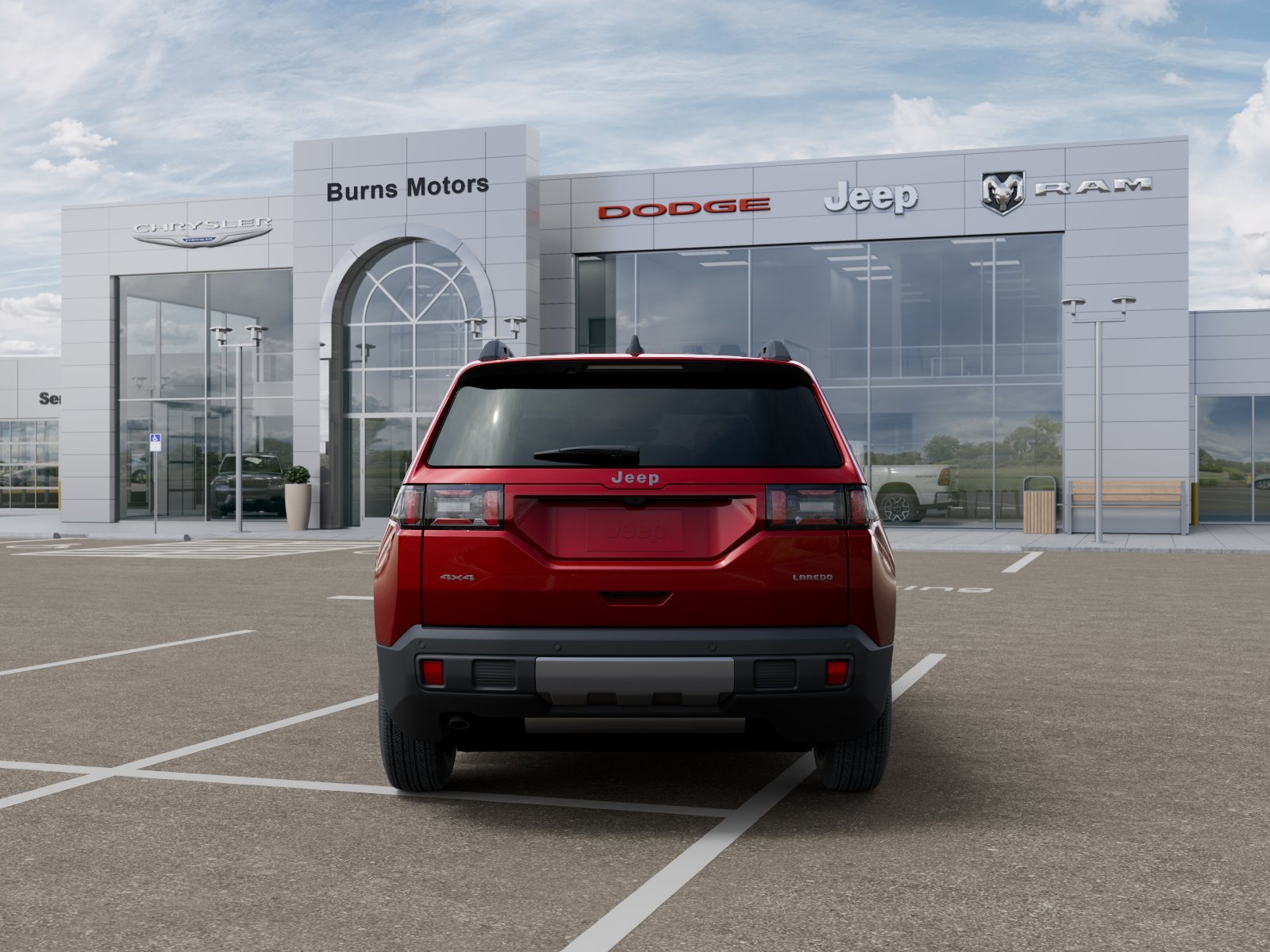 New 2026 Red Hot Pearl-Coat Exterior Paint Jeep Laredo image 33