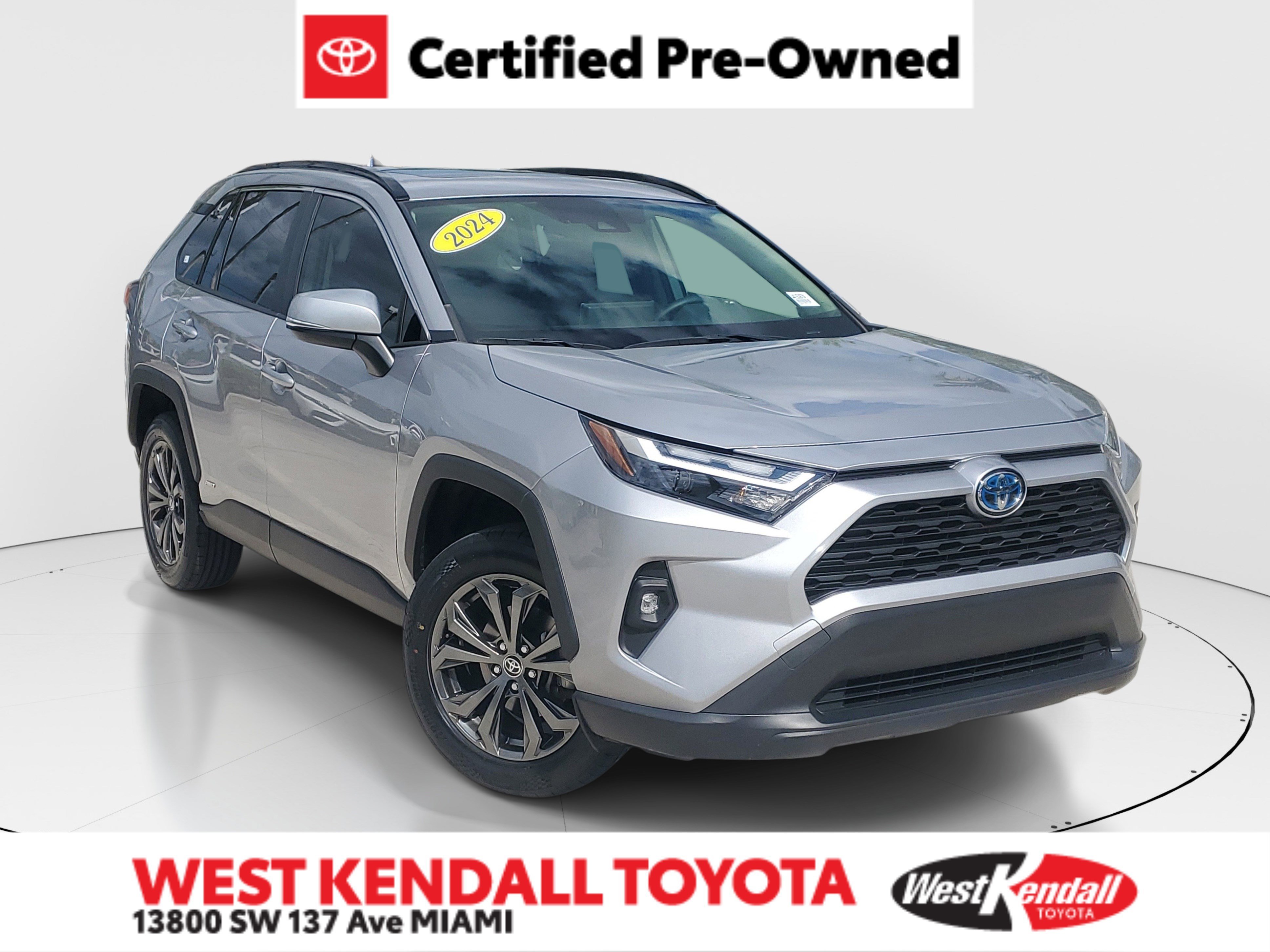 Certified Used 2024 Silver Sky Metallic Toyota Hybrid XLE Premium image 1