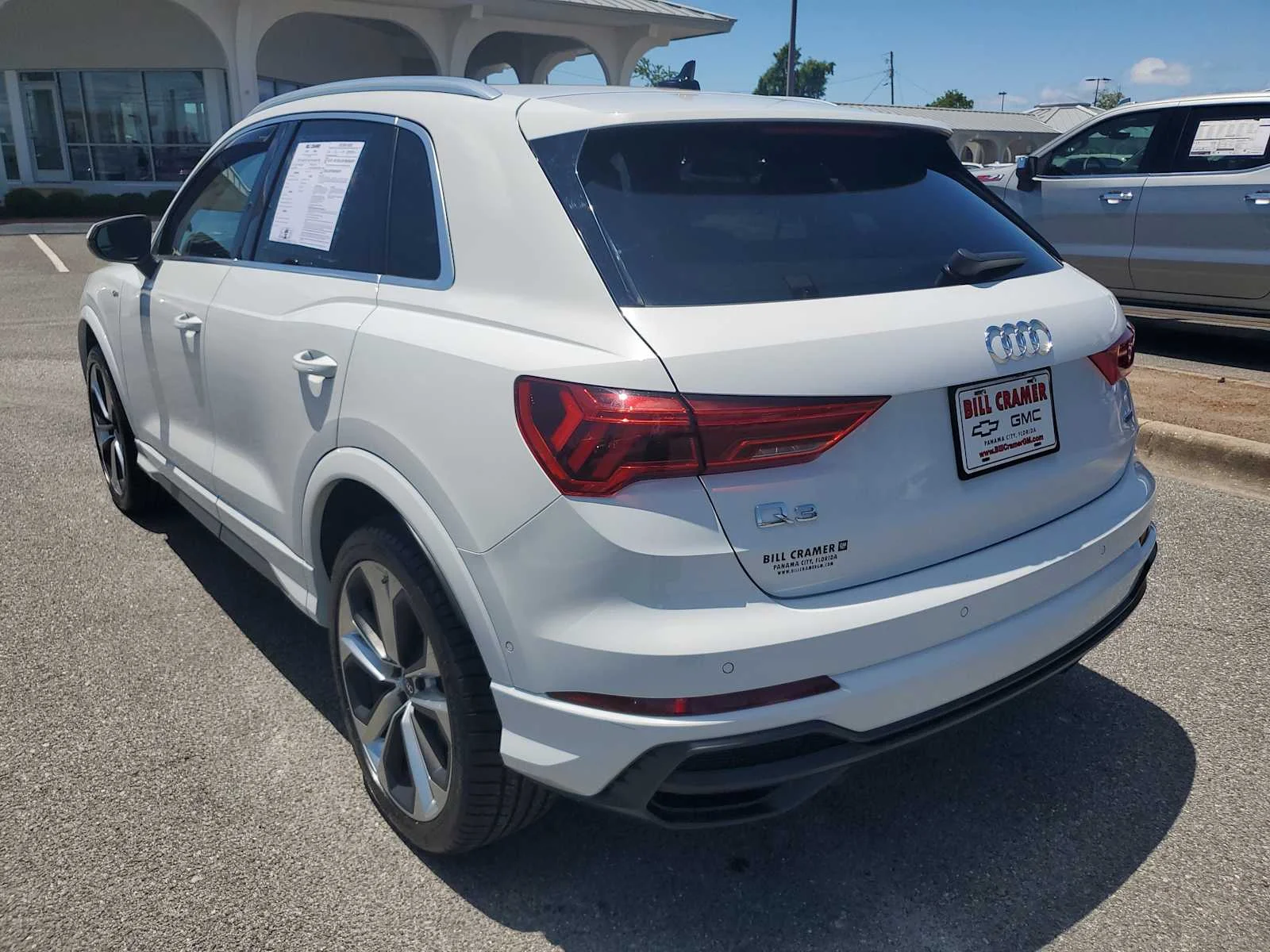 Used 2021 Ibis White White Audi S line Premium Plus image 3