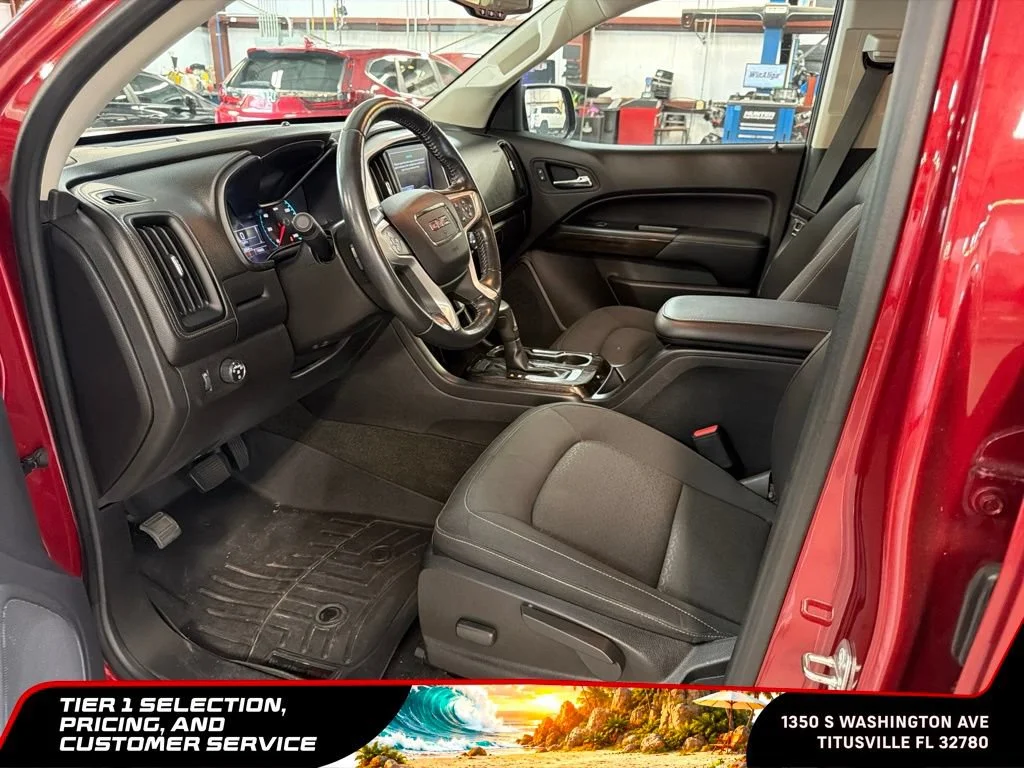 Certified Used 2017 RED QUARTZ TINTCOAT GMC 2WD SLE image 7