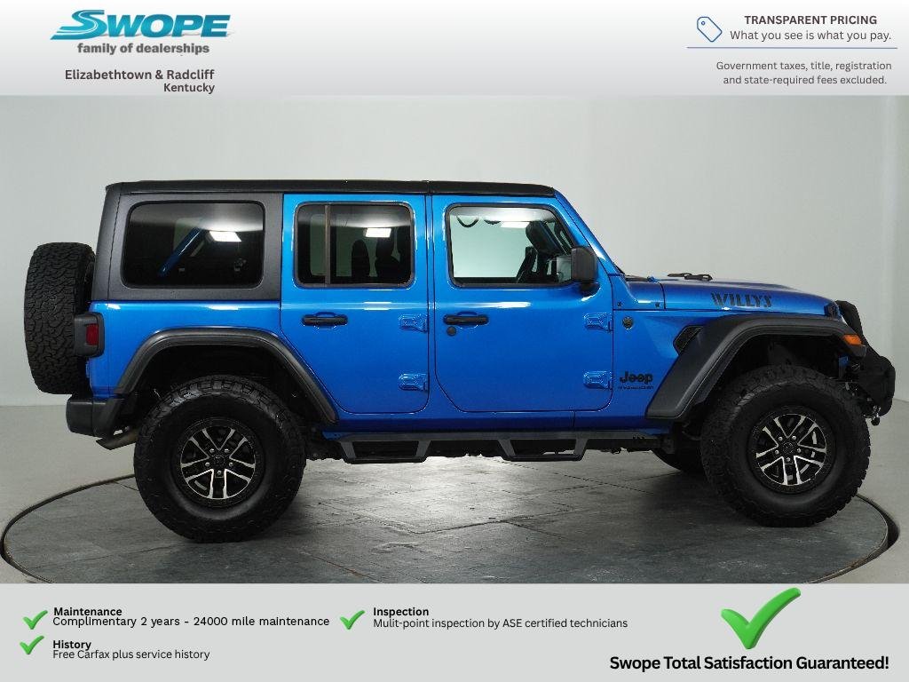 Used 2025 Hydro Blue Pearlcoat Jeep Willys image 2