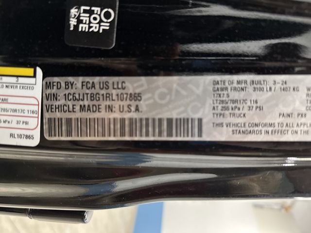 Used 2024 Black Clearcoat Jeep Rubicon image 41