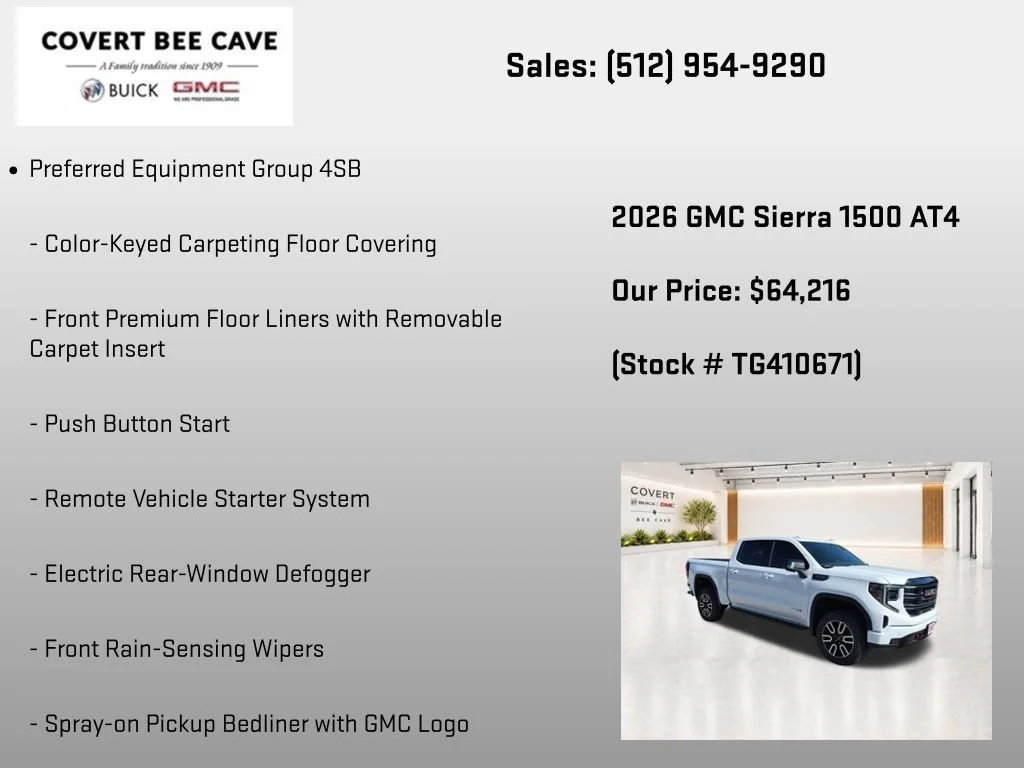 New 2026 Summit White GMC AT4 image 14