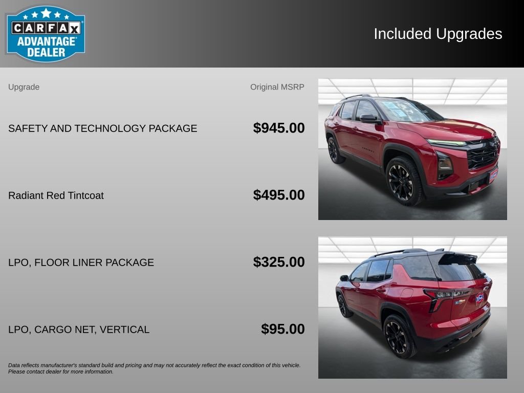 Used 2026 Radiant Red Tintcoat Chevrolet RS image 3