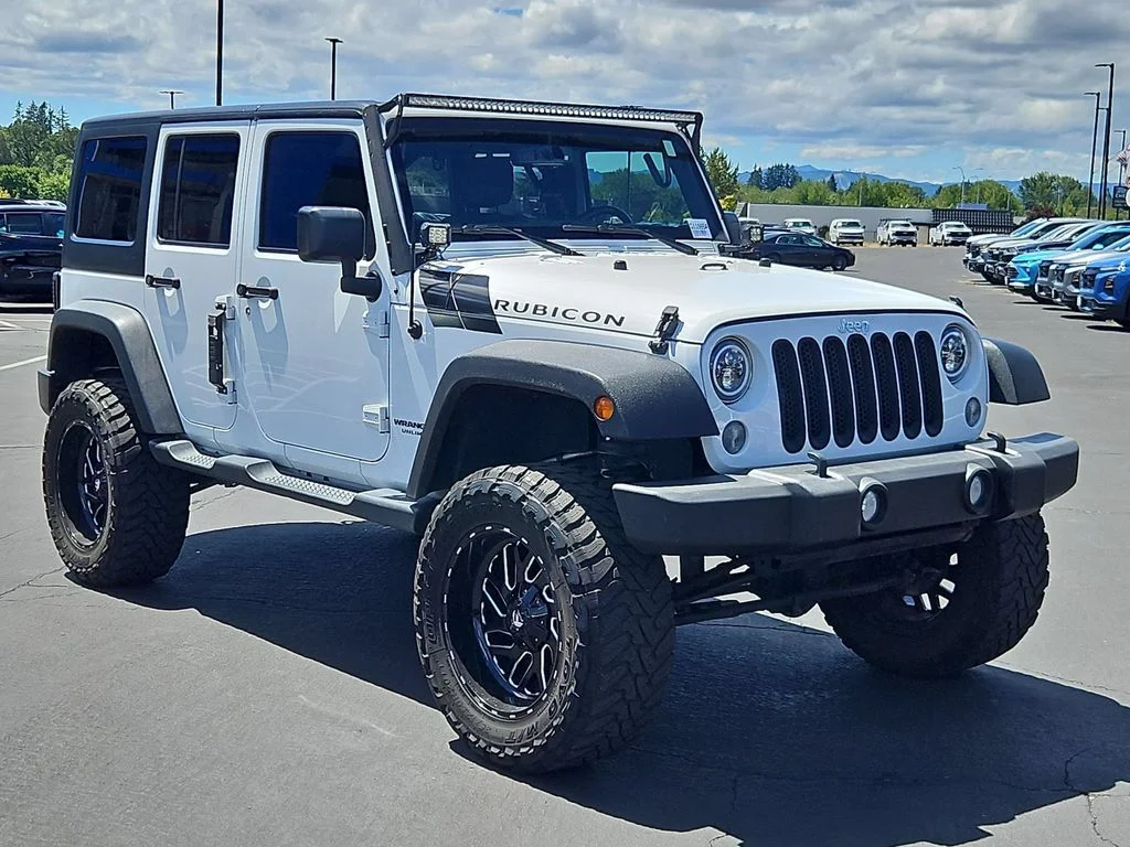 Used 2018 Granite Crystal Metallic Clearcoat Jeep Unlimited Rubicon image 8