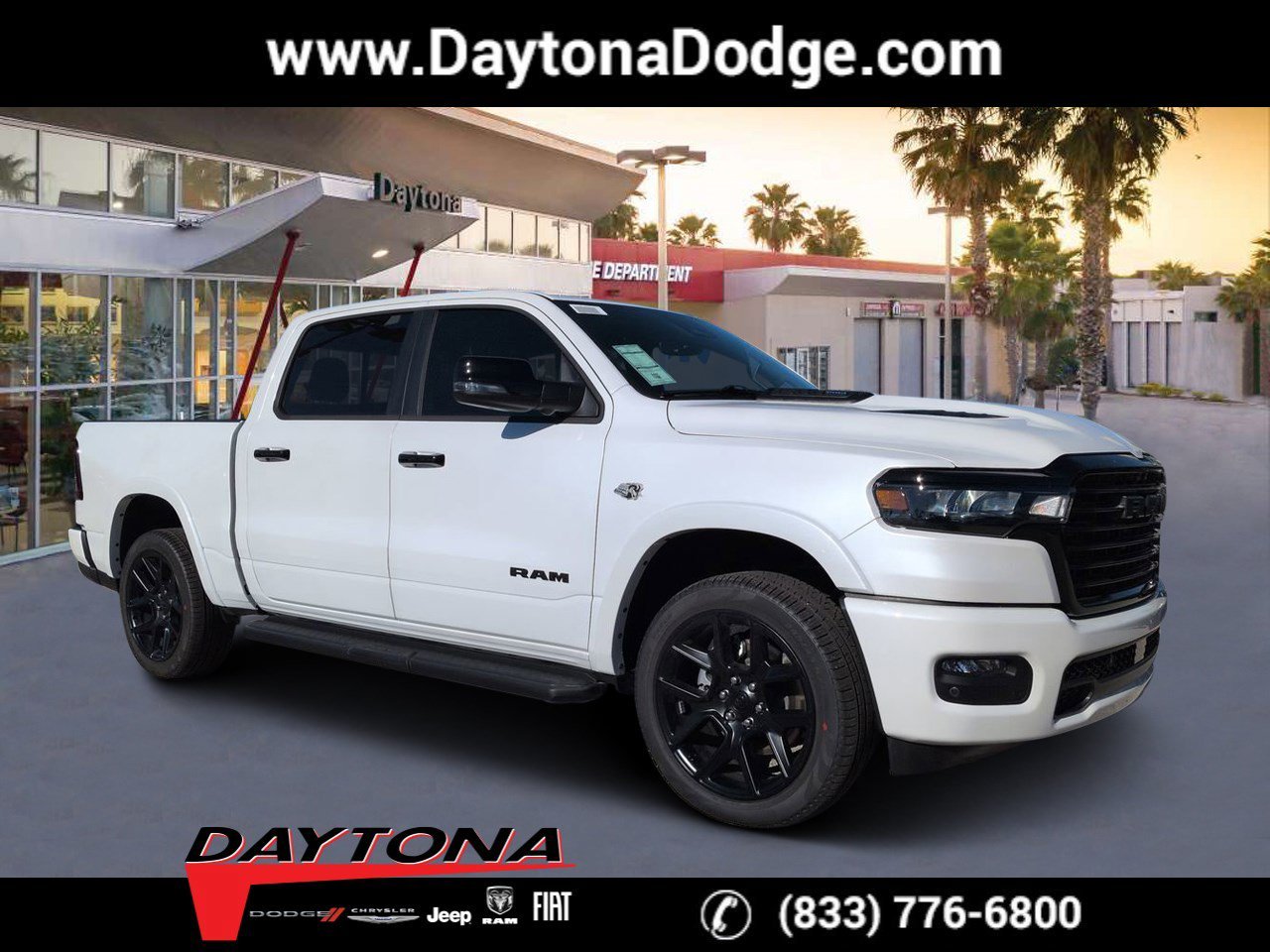 New 2026 Ivory White Tri-Coat Pearlcoat RAM Laramie image 1