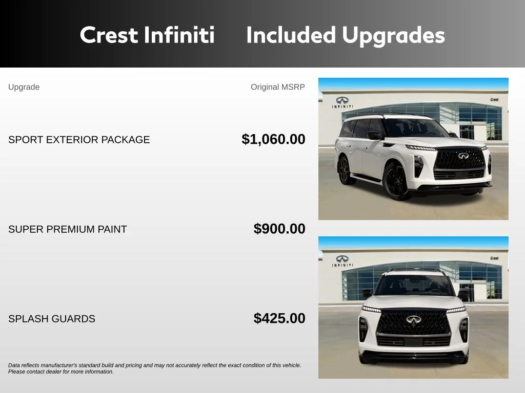 Certified Used 2026 Radiant White INFINITI SPORT image 5