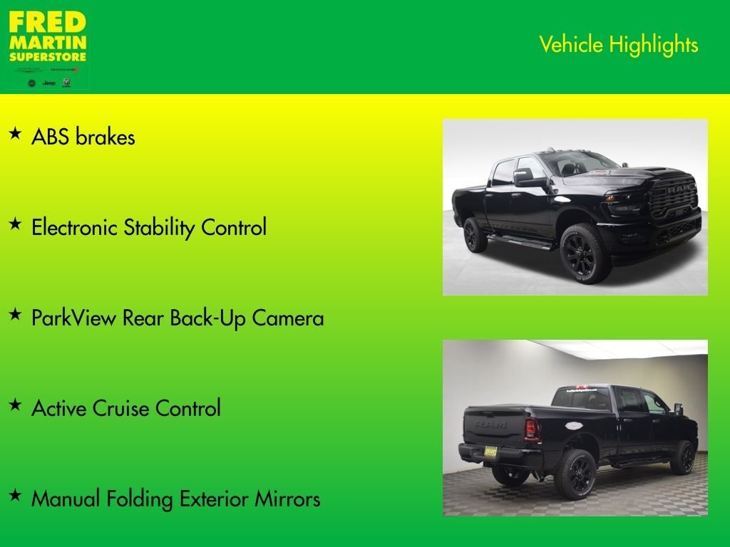 New 2026 Diamond Black Crystal Pearl-Coat Exterior Paint RAM Tradesman image 26