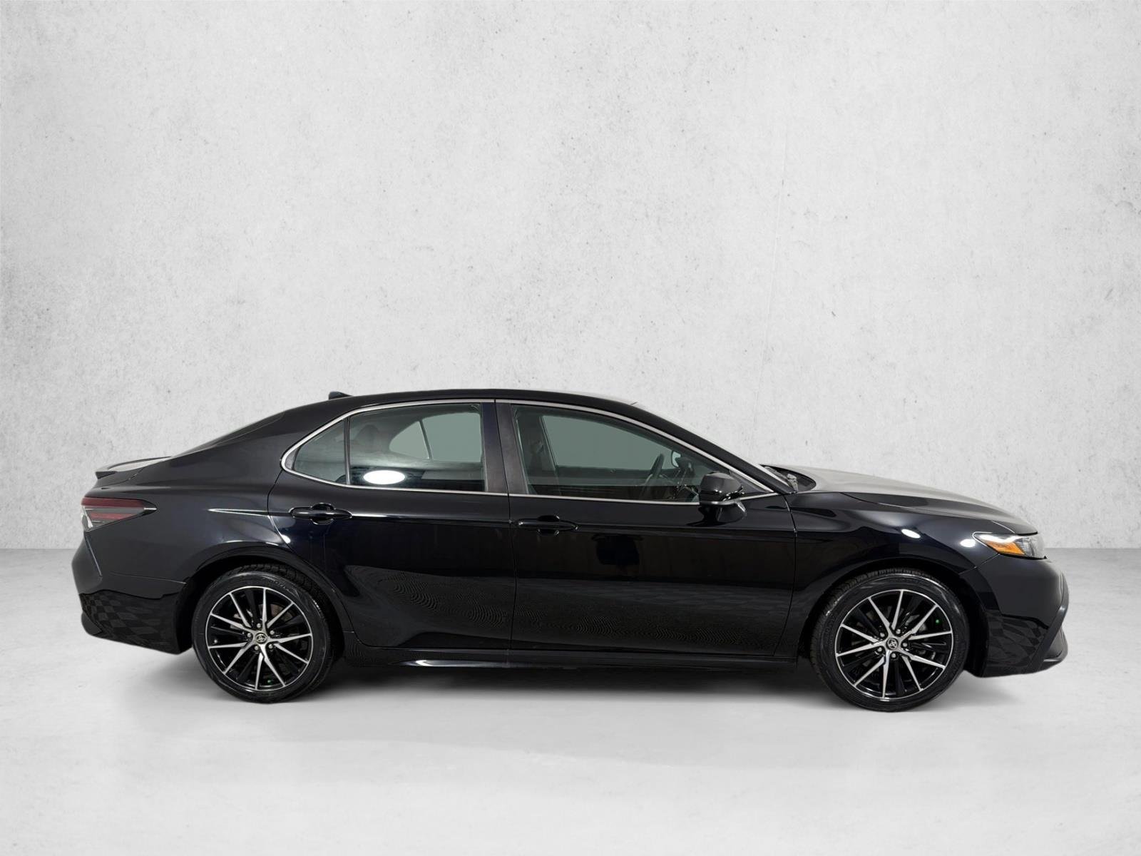 Certified Used 2021 Midnight Black Metallic Toyota SE image 2
