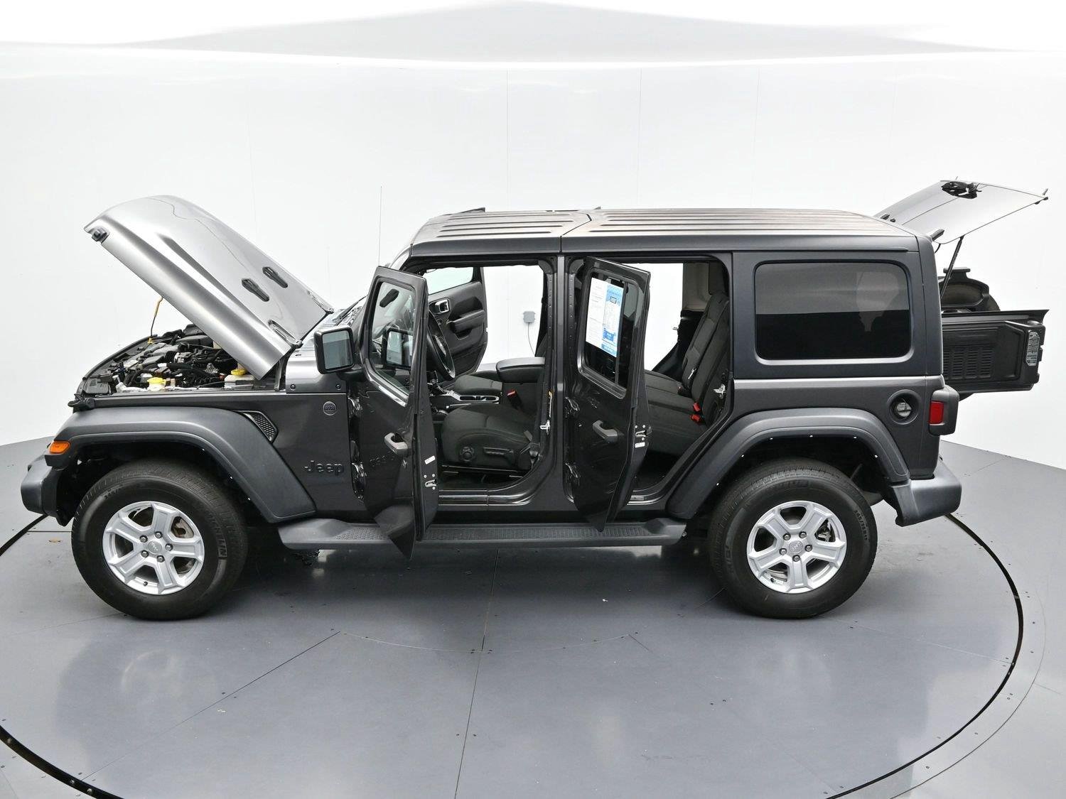Used 2022 Granite Crystal Metallic Clearcoat Jeep Unlimited Sport S image 42